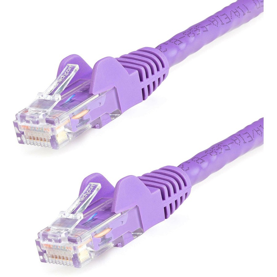 StarTech.com 12ft CAT6 Ethernet Cable - Purple Snagless Gigabit - 100W PoE