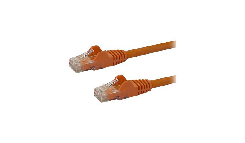 StarTech.com CAT6 Ethernet Cable 5' Orange 650MHz PoE Snagless Patch Cord