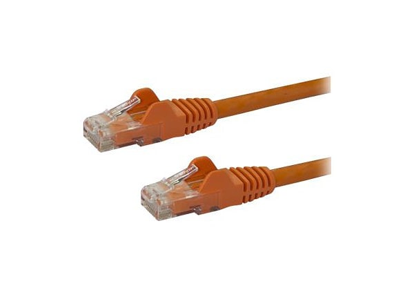 StarTech.com CAT6 Ethernet Cable 9' Orange 650MHz PoE Snagless Patch Cord