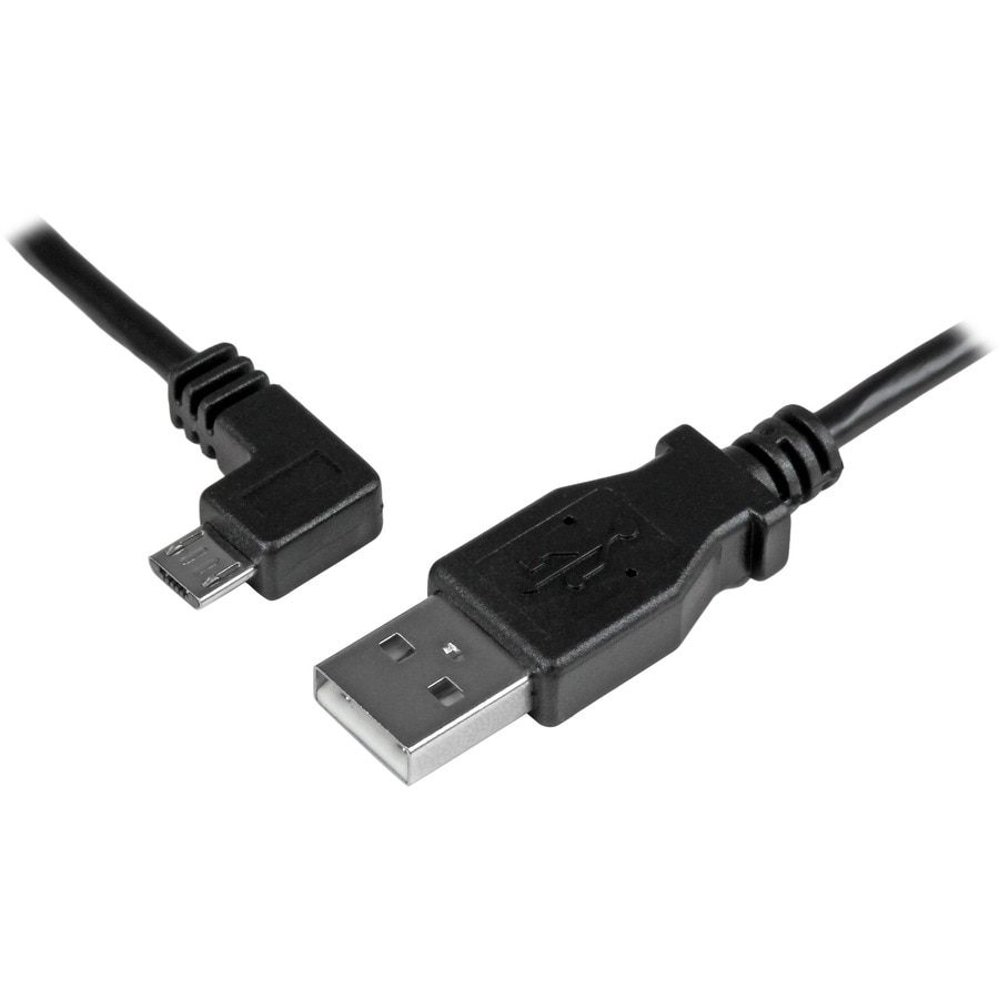 StarTech.com 0.5 m Left Angle Micro USB Cable - Charge and Sync Cable - USB