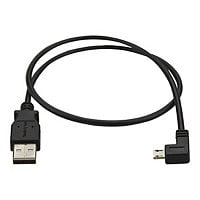 StarTech.com 0.5 m Left Angle Micro USB Cable - Charge Sync Cable - 24 AWG