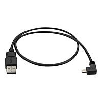 StarTech.com 0.5 m Right Angle Micro USB Cable - Charge Sync Cable - 24 AWG