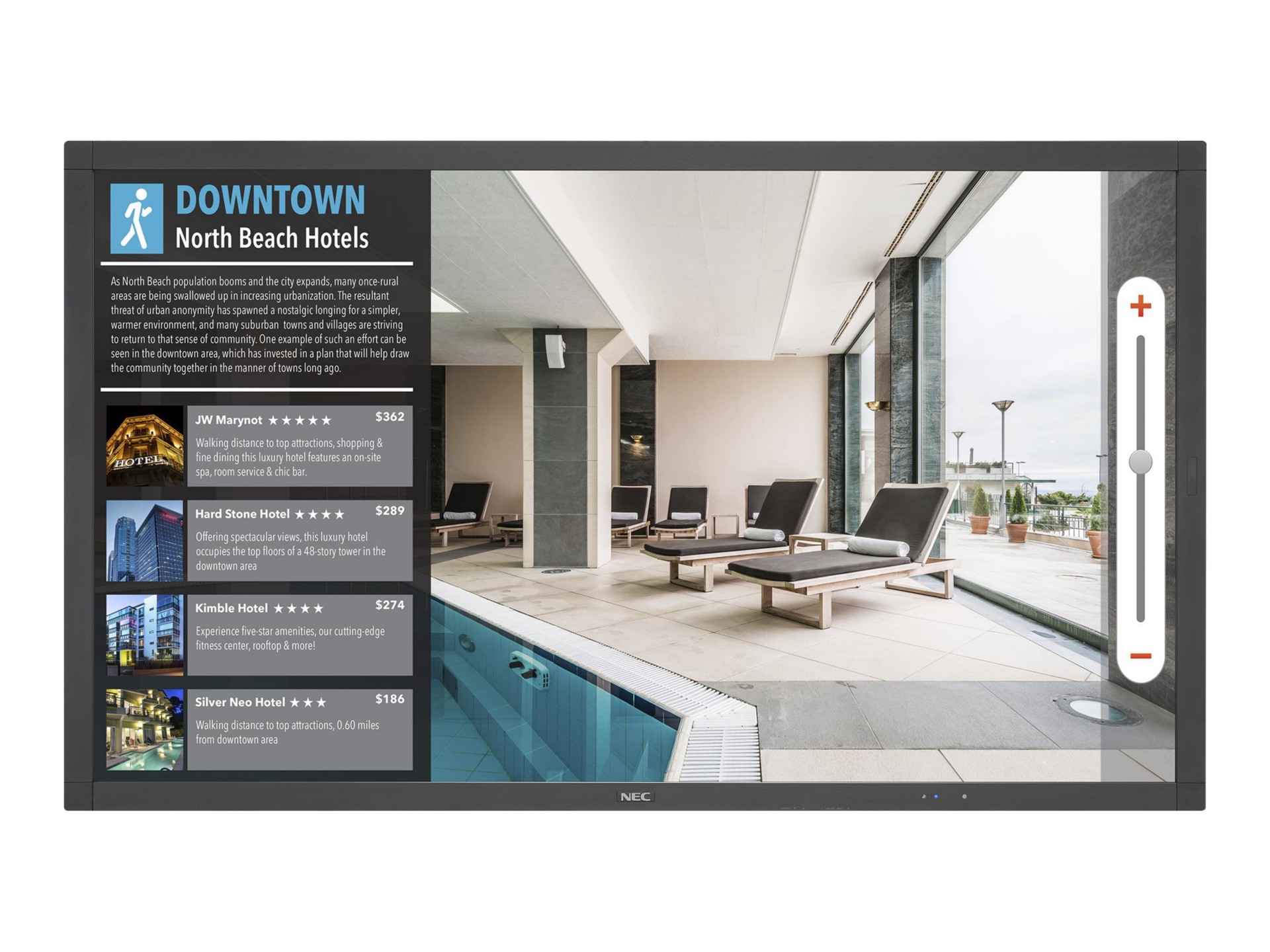 NEC V404-T V Series - 40" Class (40" viewable) LED-backlit LCD display - Fu