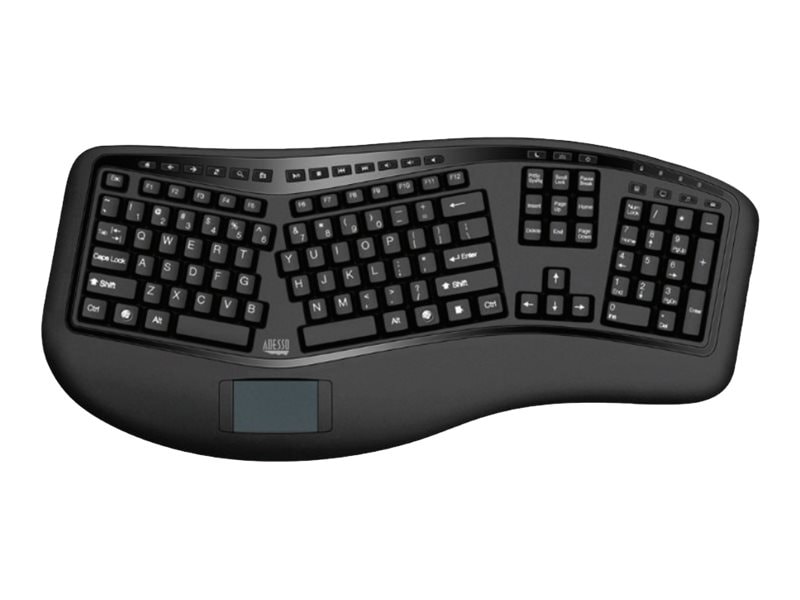 Adesso Tru-Form Ergonomic Touchpad Keyboard