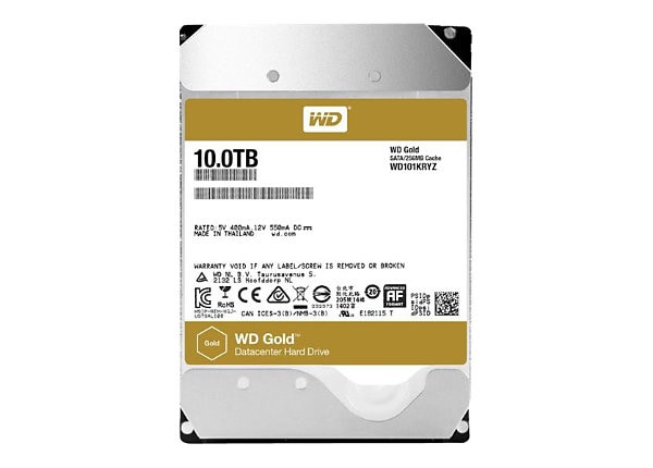 WD Gold Datacenter Hard Drive WD101KRYZ - hard drive - 10 TB - SATA 6Gb/s