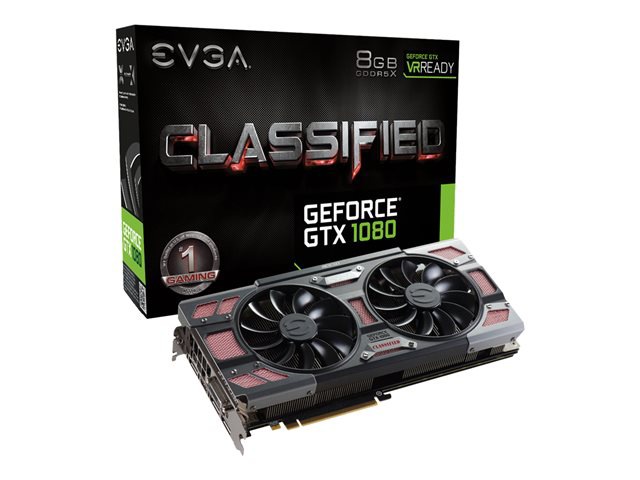EVGA GeForce GTX 1080 CLASSIFIED GAMING ACX 3.0 - Gaming Edition - graphics card - GF GTX 1080 - 8 GB