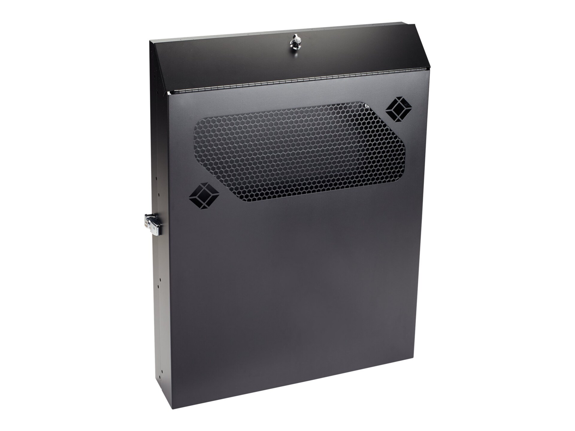 Black Box Low-Profile Vertical Wallmount Cabinet 24"D Equipment - rack - 2U