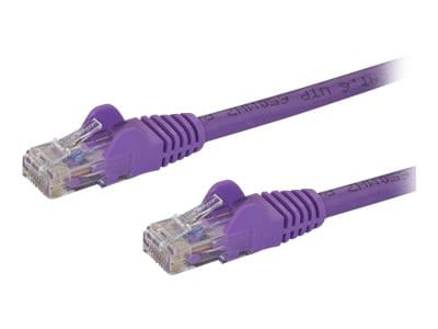 StarTech.com CAT6 Ethernet Cable 14' Purple 650MHz PoE Snagless Patch Cord