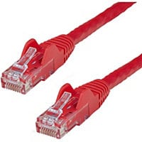 StarTech.com 150ft CAT6 Ethernet Cable - Red Snagless Gigabit - 100W PoE UTP 650MHz Category 6 Patch Cord UL Certified