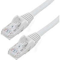 StarTech.com 8ft CAT6 Ethernet Cable - White Snagless Gigabit - 100W PoE UTP 650MHz Category 6 Patch Cord UL Certified