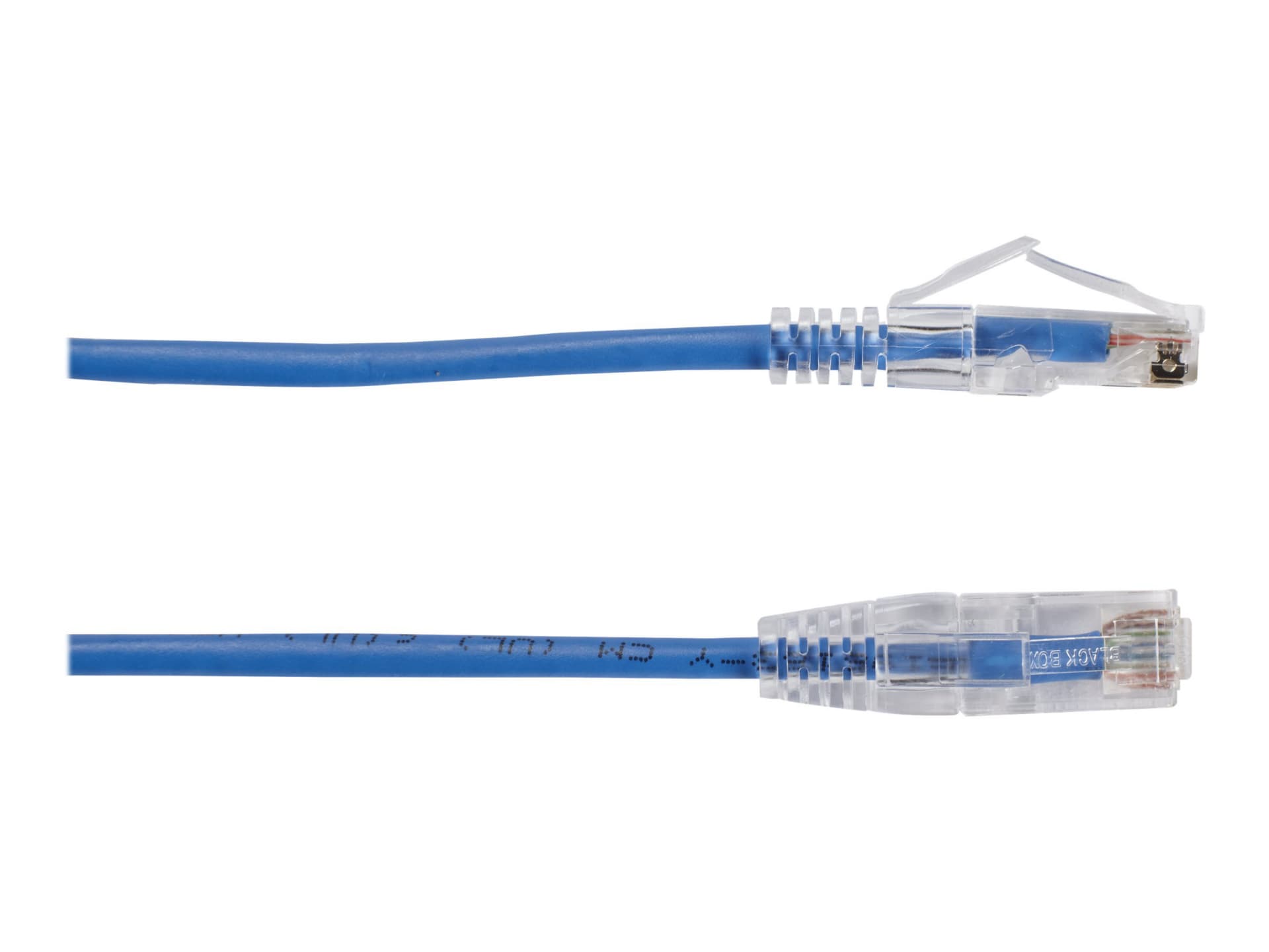 Black Box Slim-Net patch cable - 1 ft - blue