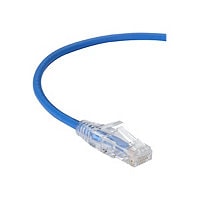 Black Box 3ft Slim-Net CAT6A Blue 28AWG 250Mhz UTP Snagless Patch Cable, 3'