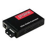 Proline - fiber media converter - 10Mb LAN, 100Mb LAN, 1GbE