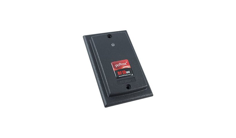rf IDEAS WAVE ID Solo Keystroke HID Prox Black Surface Mount Reader - RF proximity reader - RS-232