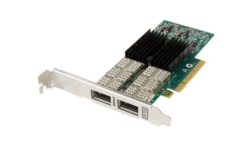 ATTO FastFrame NQ42 - adaptateur réseau - PCIe 3.0 x8 - 40 Gigabit QSFP+ x 2