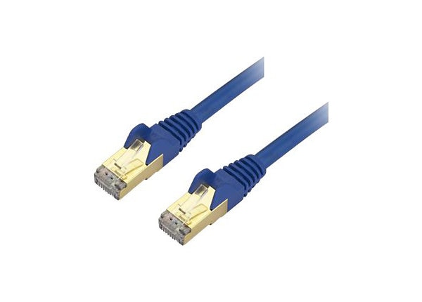 StarTech.com 20 ft CAT6a Ethernet Cable - 10GbE STP Snagless 100W PoE Blue