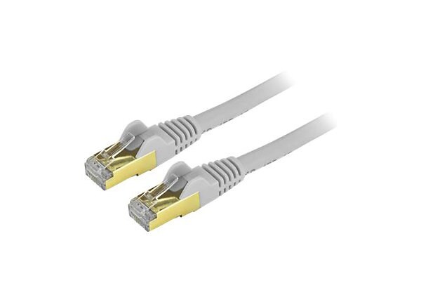 StarTech.com 20 ft CAT6a Ethernet Cable - 10GbE STP Snagless 100W PoE Gray