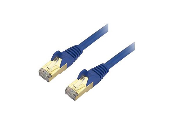 StarTech.com 6 ft CAT6a Ethernet Cable - 10GbE STP Snagless 100W PoE Blue