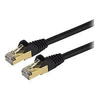 StarTech.com 8ft CAT6a Ethernet Cable - 10 Gigabit Category 6a Shielded Snagless 100W PoE Patch Cord - 10GbE Black UL