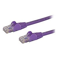 StarTech.com 6in CAT6 Ethernet Cable - Purple Snagless Gigabit - 100W PoE UTP 650MHz Category 6 Patch Cord UL Certified