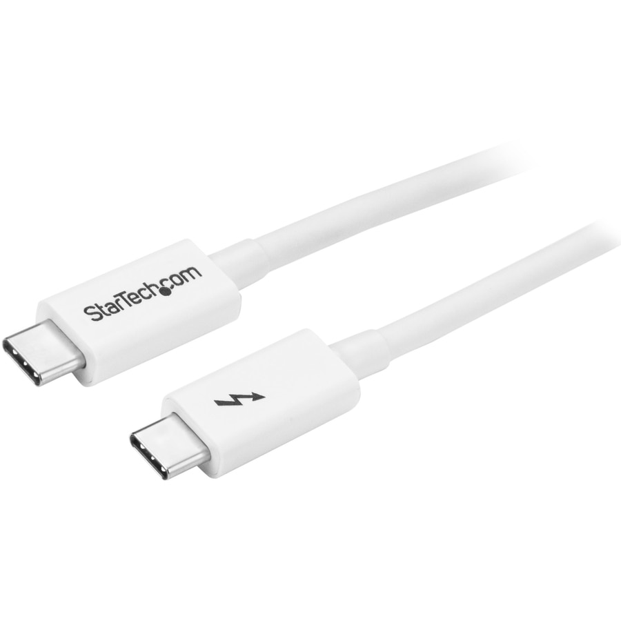 StarTech.com 3.3ft (1m) Thunderbolt 3 Cable, 20Gbps, 100W PD, 4K Video, Thu