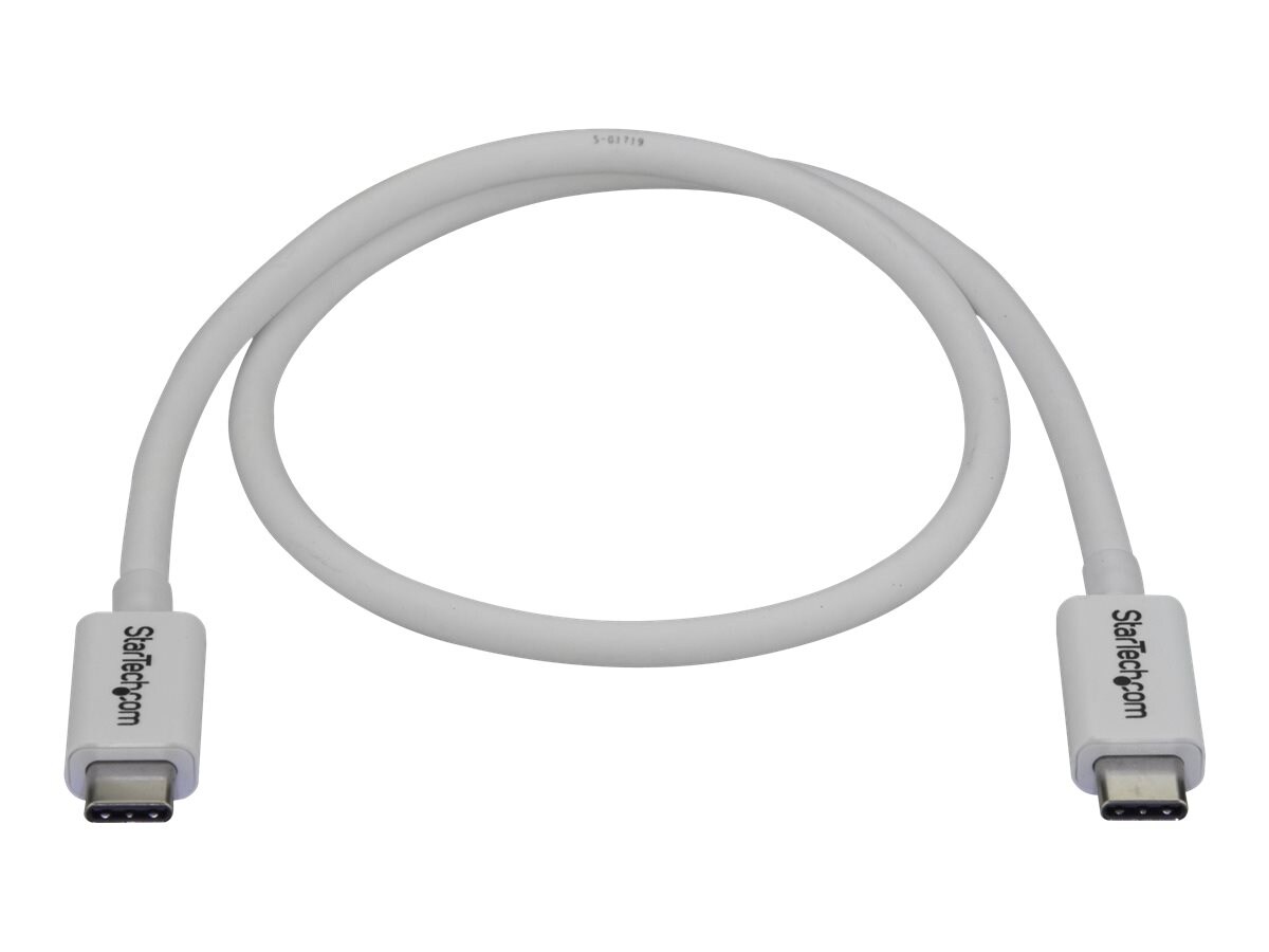 Câble Thunderbolt 3 40 Gbits/s de 0,5 m StarTech.com – blanc – Thunderbolt USB-C DP