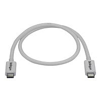 StarTech.com 0.5m Thunderbolt 3 Cable 40Gbps - White - Thunderbolt USB-C DP