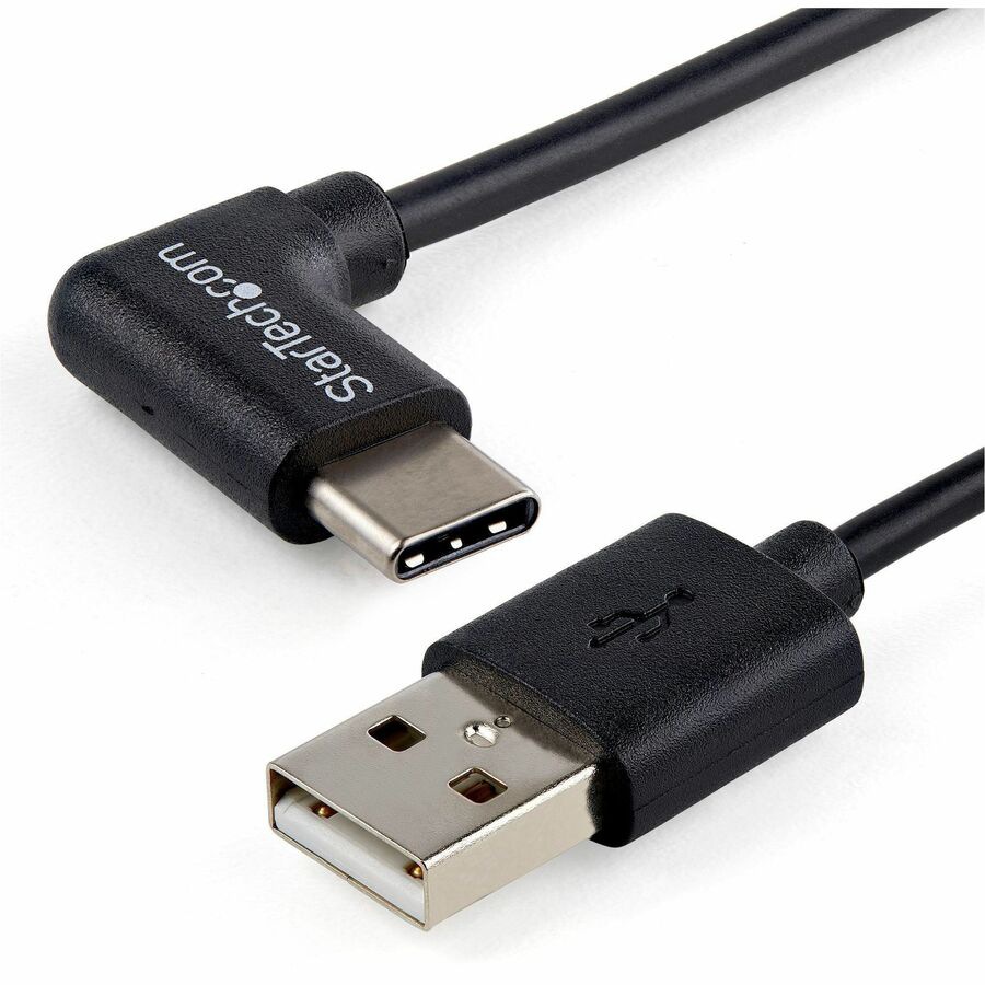 StarTech.com 3.3ft (1m) USB-A to USB-C Charging Cable, Right-Angled, Charge