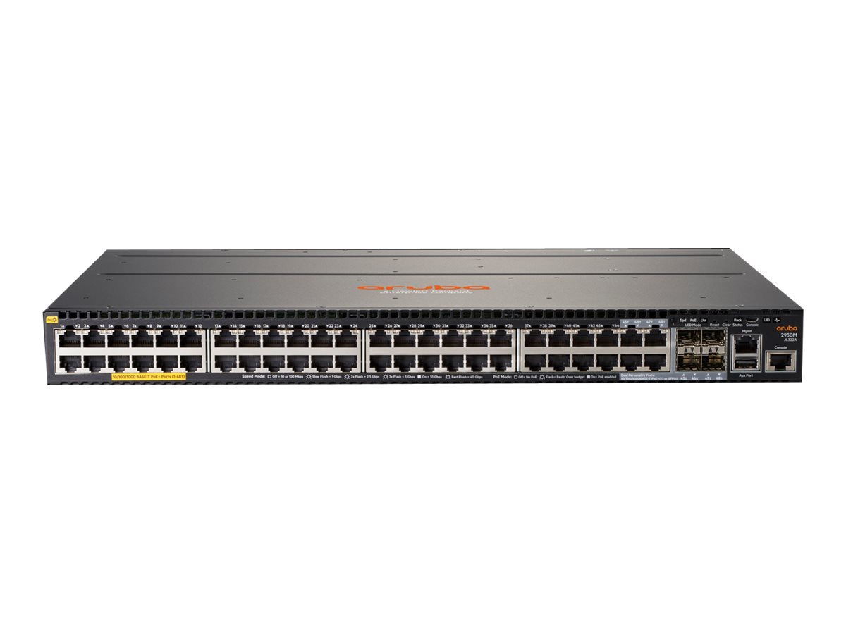 HPE Aruba 2930M 48G POE+ 1-Slot - switch - 48 ports - managed - rack-mountable