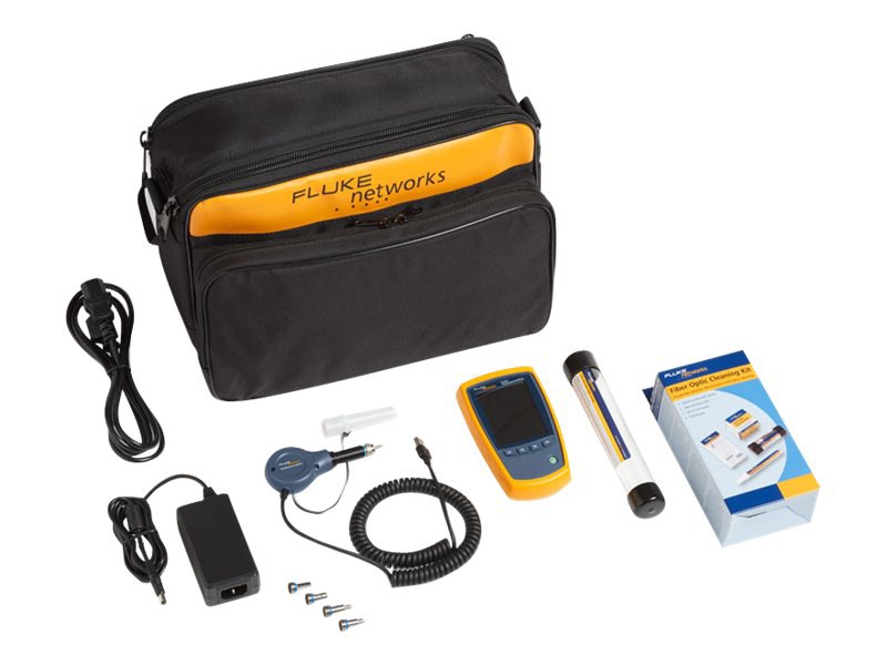 Fluke Networks FI-500 FiberInspector Micro Fiber Optic Endface Inspection Scope and Cleaning Kit