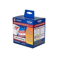 Brother DK-2251 - label tape - 1 roll(s) - Roll (6.2 cm x 15.2 m)