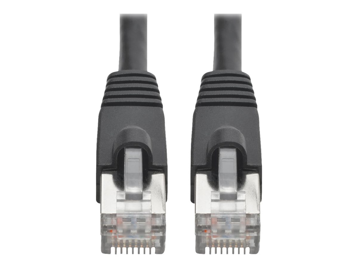 Eaton Tripp Lite Series Cat6a 10G Snagless Shielded STP Ethernet Cable (RJ45 M/M), PoE, Black, 5 ft. (1.52 m) - patch