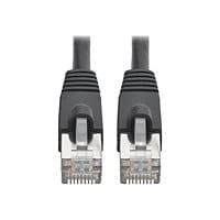 Eaton Tripp Lite Series Cat6a 10G Snagless Shielded STP Ethernet Cable (RJ45 M/M), PoE, Black, 10 ft. (3.05 m) - patch