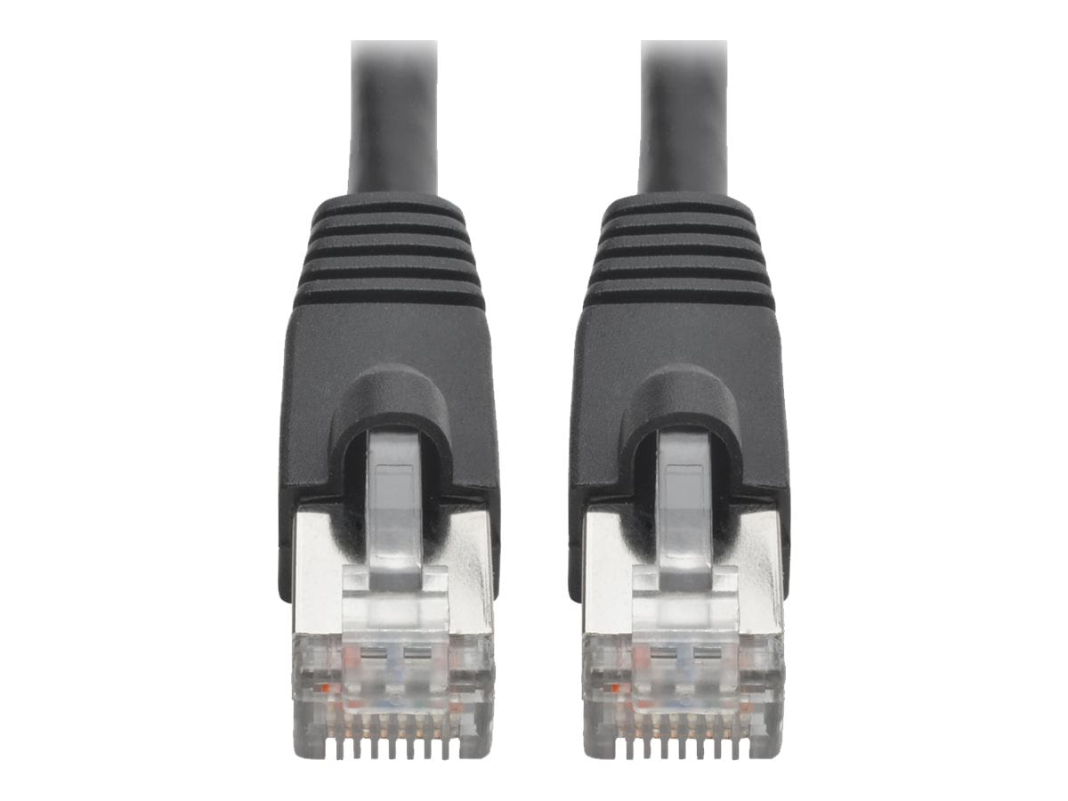 Eaton Tripp Lite Series Cat6a 10G Snagless Shielded STP Ethernet Cable (RJ45 M/M), PoE, Black, 20 ft. (6.09 m) - patch