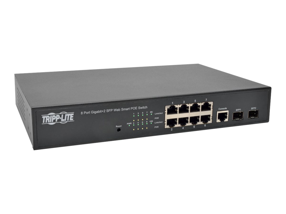 8 Port PoE Managed Switch: PoE+ Gigabit Ethernet Manageable Switch