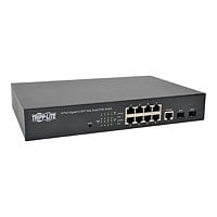 Tripp Lite 8-Port Gigabit Ethernet Switch L2 Managed w/ PoE 10/100/1000Mbps