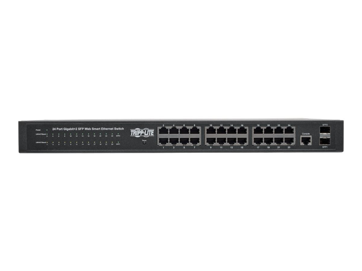 Tripp Lite 24-Port Gigabit Ethernet Switch L2 Managed SFP 10/100/1000Mbps