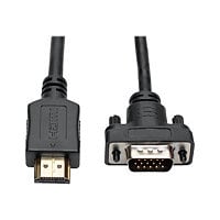 Eaton Tripp Lite Series HDMI to VGA Active Adapter Cable (HDMI to Low-Profile HD15 M/M), 3 ft. (0.9 m) - adapter cable -