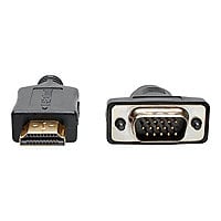 Eaton Tripp Lite Series HDMI to VGA Active Adapter Cable (HDMI to Low-Profile HD15 M/M), 6 ft. (1.8 m) - adapter cable -