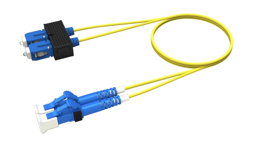 CommScope SYSTIMAX InstaPATCH 360 10' LC/UPC to SC/UPC Duplex Fiber Patch Cord - Yellow
