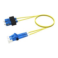 CommScope SYSTIMAX InstaPATCH 360 10' LC/UPC to SC/UPC Duplex Fiber Patch Cord - Yellow