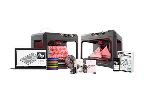 MakerBot Education Bundle - 2 x MakerBot Replicator+, 2 x Smart Extruder+ - 3D printer