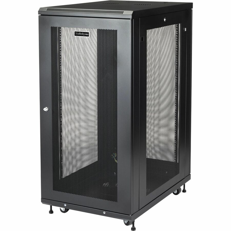 StarTech.com 24U 19" Server Rack Cabinet 4 Post 2-30" Deep/Locking/Casters