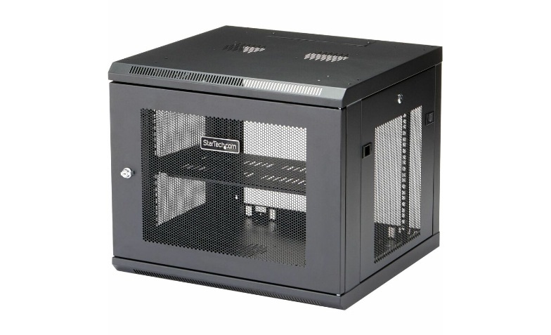 rik　9 Server Rack – 9U - Wall Mount Rack - Locking Cabinet for