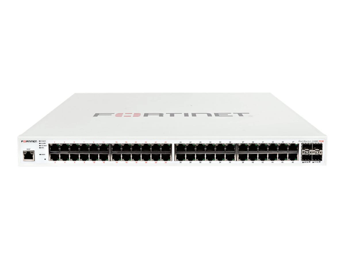 Fortinet FortiSwitch 248E-POE - switch - 52 ports - managed - rack-mountable