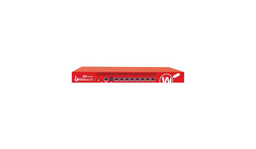 WatchGuard Firebox M370 - security appliance - WatchGuard Trade-Up Program - with 1 year Total Security Suite