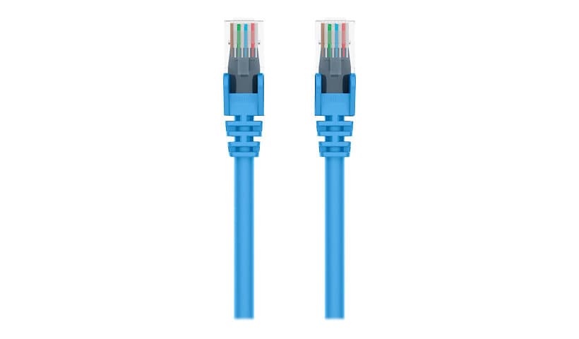 Belkin Cat6 20ft Blue Ethernet Patch Cable, UTP, 24 AWG, Snagless, Molded, RJ45, M/M, 20'