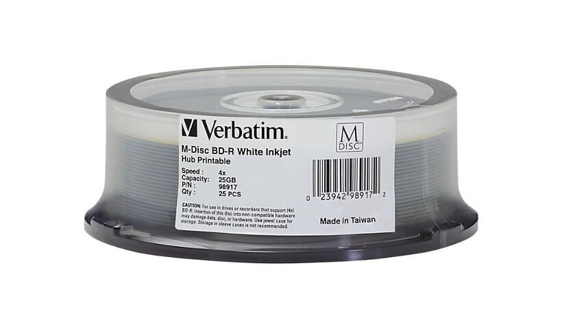 Verbatim M-Disc - BD-R x 25 - 25 GB - storage media