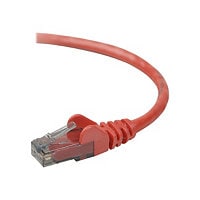 Belkin Cat6 5ft Red Ethernet Patch Cable, UTP, 24 AWG, Snagless, Molded, RJ45, M/M, 5'