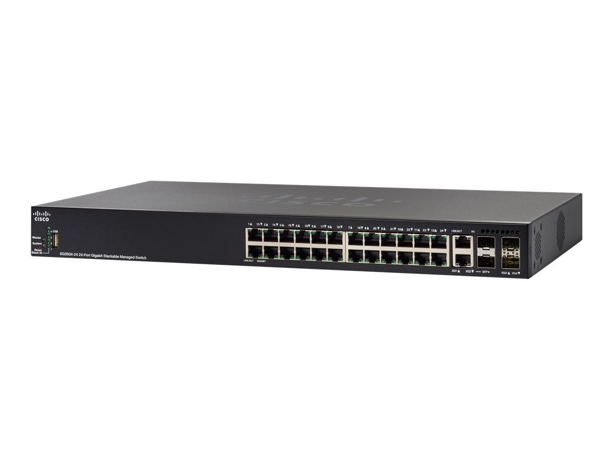 Cisco Small Business SG350X-24 - switch - 24 ports - managed - rack-mountab